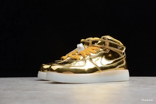 Force Metallic Mid Nike 314197-8100 1 Gold Air Kids WB 0926